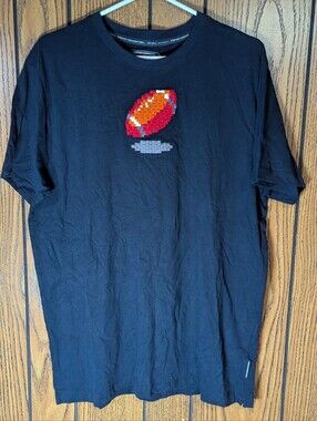 Men's French Connection Marine T-Shirt Pixel Football Graphic Brand New Size XL